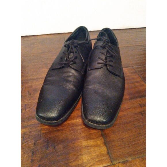 Calvin Klein Classic Black Leather Oxford Dress Shoes Formal Business Lace-Up Calvin Klein Classic Black Leather Oxford Dress Shoes Formal Business Lace-Up
